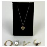 14k Gold Chain 19 inches .54g TW 14k Gold stud