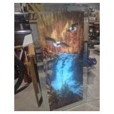 Waterfall Lighted Wall Hanging With Mirrored
