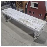 Rustic Wood Bench 45 in. X 12 in. X 14 in. H