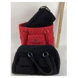Vera Bradley Quilted Bags, Red And Black