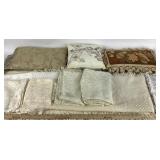 Decorative Throw Pillows, Crochet Textile Pieces