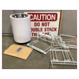 Cylindrical Light Fixture, Oral B Display Racks, C