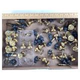 Brass & Black Acorn Style Cabinet Knobs