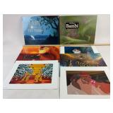 4 Disney Lithograph Art Collections: Sealed Lady &