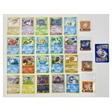 25 Vintage Pokemon Trading Cards