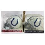 Riddell Indianapolis Colts Mini Helmets, Signed