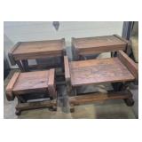Wood Footstools - 4