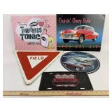 5 Various Man Cave Garage Signs