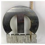 Mopar Metal Logo Cutout Sign