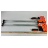 2 Jorgensen Cabinet Master Jaw bar clamps Model