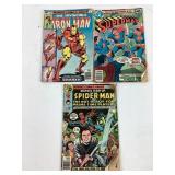 Marvel, Iron Man, Superman, Spider-Man Comic Books
