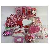 Large Valentine Party Supplies NOS & Crafts Lot