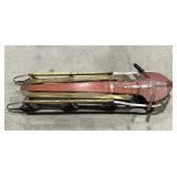 1940s Red Rocket P-38 Lightning Airplane Wooden