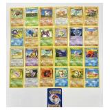 25 Vintage Pokemon Trading Cards