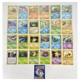 25 Vintage Pokemon Trading Cards