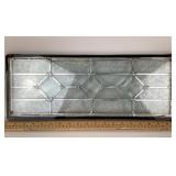 Leaded Glass Window Panel; Geometric Design