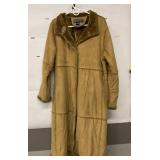 Herman Kay Tan Faux Shearling Coat
