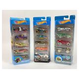 3 NOS Hot Wheels 5 Packs: Snow Stormers, Street