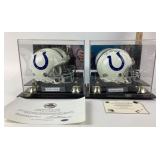 Indianapolis Colts Mini Helmets Signed By Addai, C