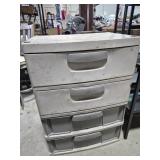 Sterlite Plastic 4 Drawer Unit (26 in. X 19 in. X