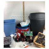 Cleaning Supplies, Trash Cans, Headphones, Decorat