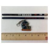 Vintage NFL Chicago Bears Pencils & Keychain