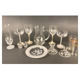 Crystal Glassware set- pitcher, glasses