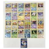 25 Vintage Pokemon Trading Cards