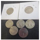 (5) no date, 1916, 1919 Buffalo Nickels