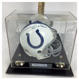 Johnny Unitasï¿½Autographed Indianapolis Colts Mini