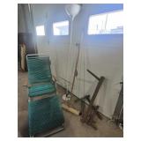 Wood, Aluminum & Rubber Tubing Chaise Lounge