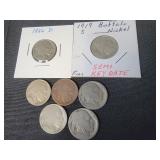 No date, 1919, 1926 Buffalo Nickels