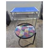 Metal Table With Pull Out Tray (22 in. X 32 in. X