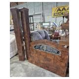 Wood Headboard 50 in. Wide & Two Columns 7 in. X