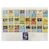 25 Vintage Pokemon Trading Cards