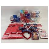Patriotic Party Supplies Lot America USA Large Lot