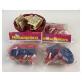 Beistle Party Noisemakers NOS 3 Packages & 2