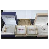 Stainless Steel Pearl like Studs, Brilliance Neckl