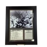 NFL Colts vs Giants 1958 Championship Display