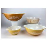 Pyrex Mixing Bowls Butterfly Gold, Fire King Dish