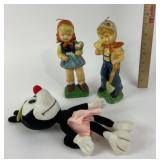Hummel Style Candles, Cartoon Plush Doy Warner