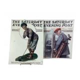 Metal Saturday Evening Post Covers by Norman Rockw