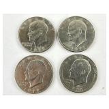 Eisenhower 1971 D and unmarked qty 5