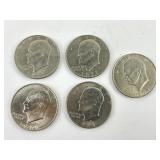 Eisenhower 1971 D  and unmarked qty 5