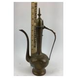 Brass Ewer With Hinged Lid