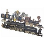Locomotive Railroad Plastic Wall Hanging