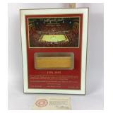 Indiana University Assembly Hall Court Plaque