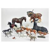Metal, Porcelain Model Horses- Clydesdale