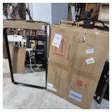 Wall Mount Mirrors - 2 NIB With Black Surround 24