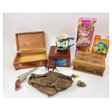 Wooden Boxes, Barbie Doll, Ceramic Mug